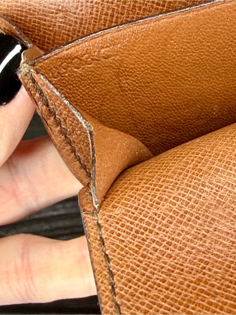 Louis Vuitton Monogram Coin Wallet Vintage Snap Pouch Brown LV Authentic - Picture 12 of 13